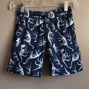 🦖NWT Dinosaur Swim Trunks Dino Bones